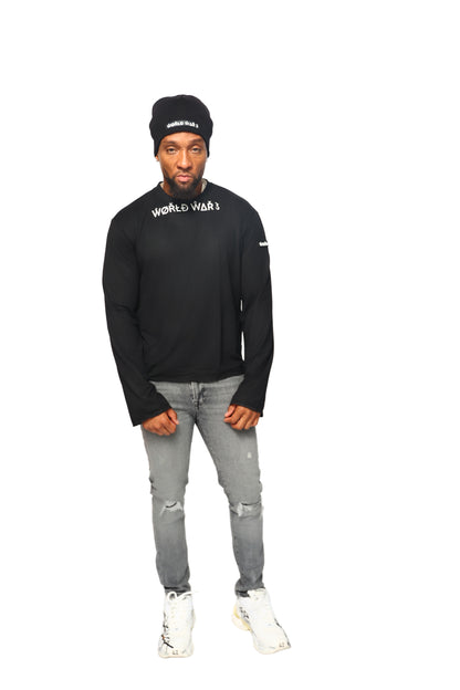 WW3 EXTENDED ARM FRONTLINE TEE BLACK