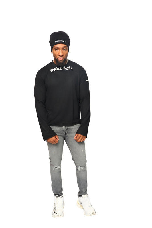 WW3 EXTENDED ARM FRONTLINE TEE BLACK