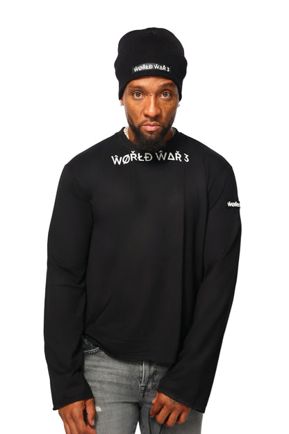 WW3 EXTENDED ARM FRONTLINE TEE BLACK