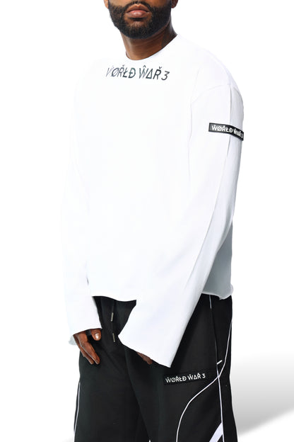 WW3 EXTENDED ARM FRONTLINE TEE WHITE