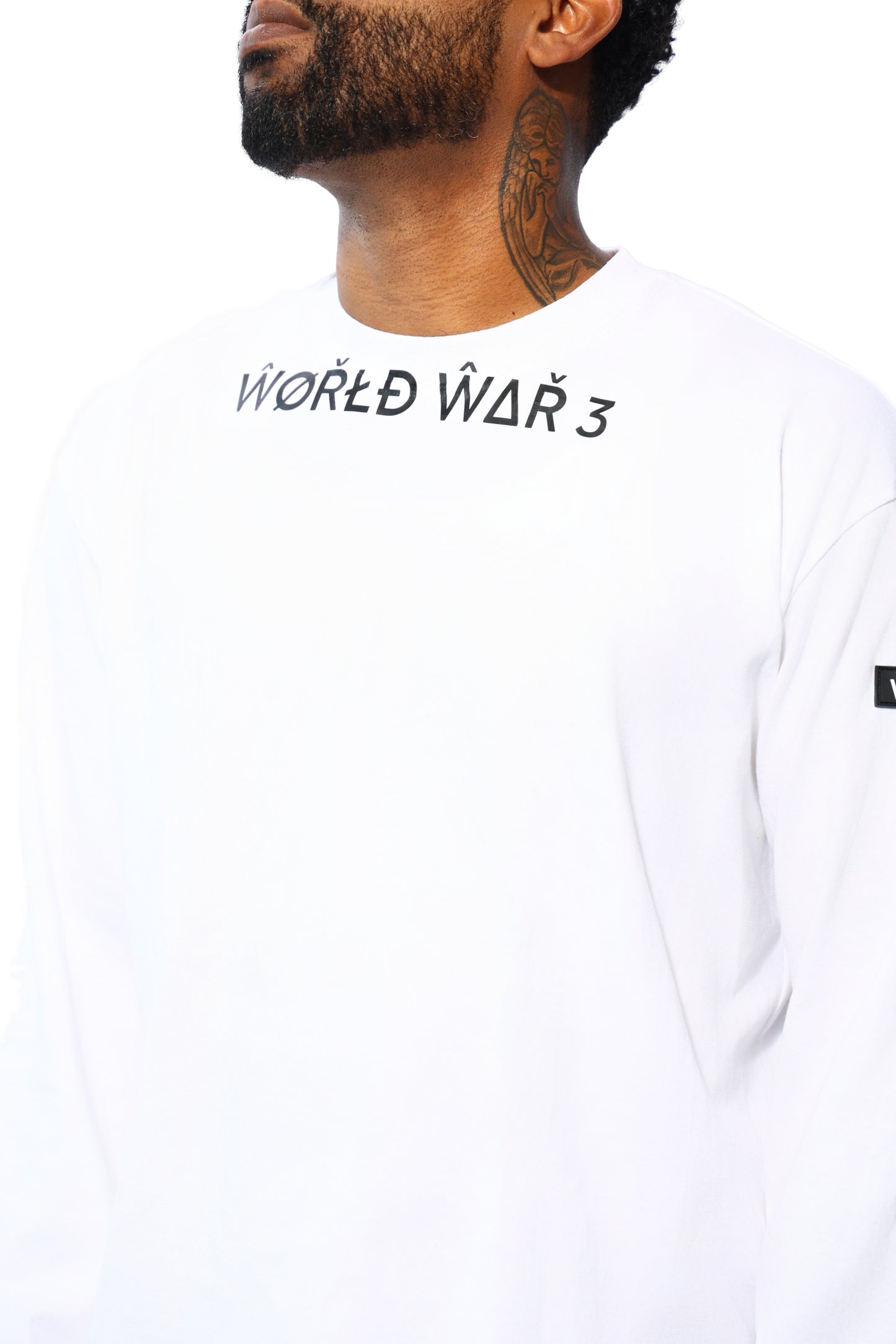 WW3 EXTENDED ARM FRONTLINE TEE WHITE