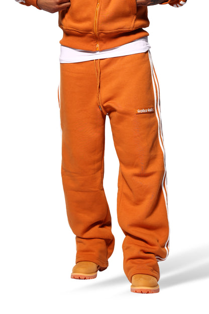 WW3 4 STRIPE JOGGING SUIT RUST