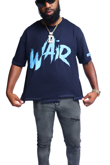 WAR TORN TEE NAVY