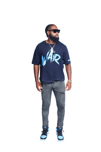 WAR TORN TEE NAVY