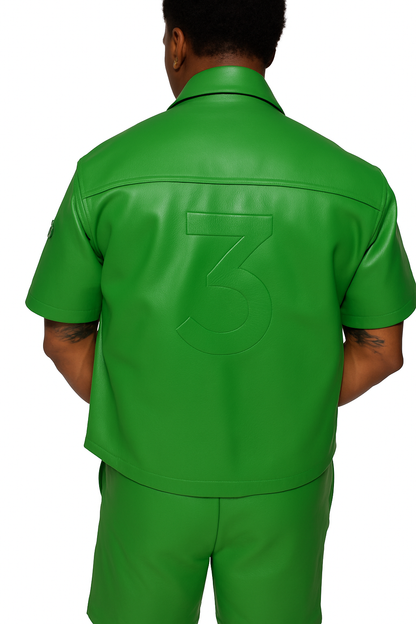 HIGH ALERT LEATHER SUIT GREEN